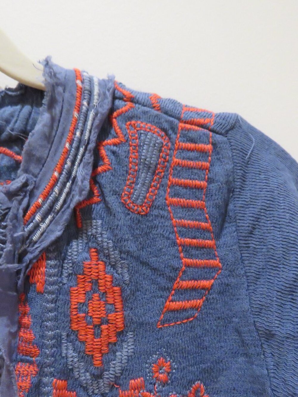 JOHNNY WAS BIYA Yatzil Fringed Embroidered Open Front Jacket Small Boho Festival - Picture 6 of 15